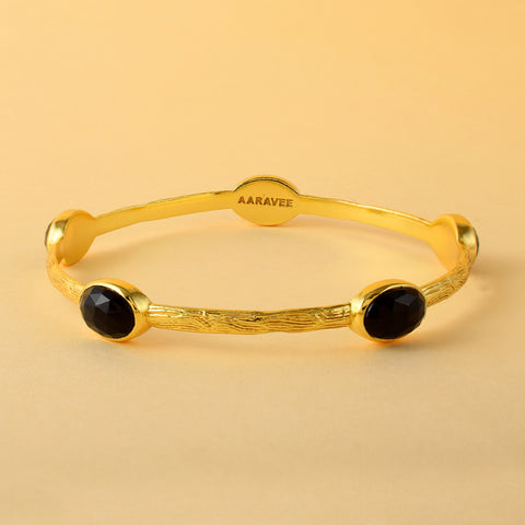 Feline Stackable Bangle- 18K Gold Plated Brass