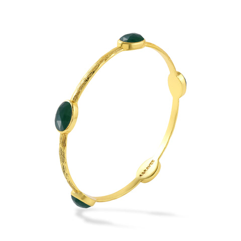 Feline Stackable Bangle- 18K Gold Plated Brass