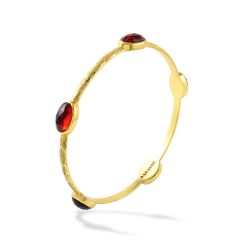 Feline Stackable Bangle- 18K Gold Plated Brass