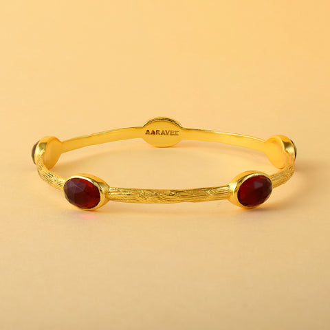 Feline Stackable Bangle- 18K Gold Plated Brass