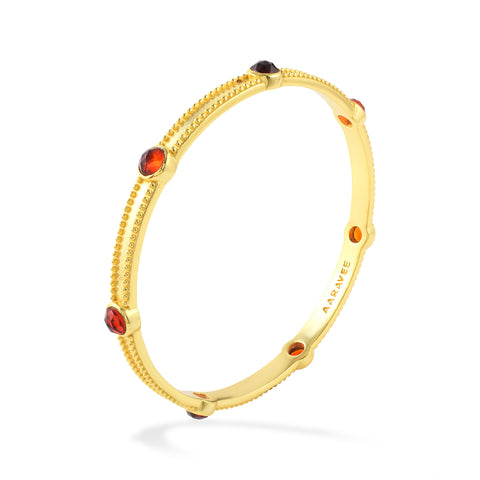 Thin Stackable Bangle- 18K Gold Plated Brass