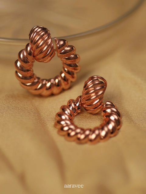 Golden Swirls- 925 Sterling Silver