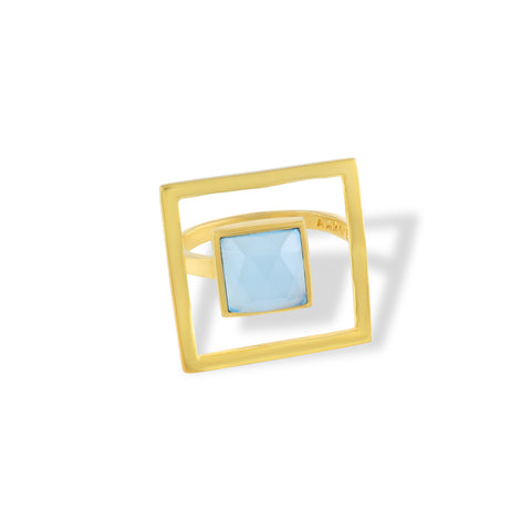 Patch Ring- 18K Gold Plated Brass