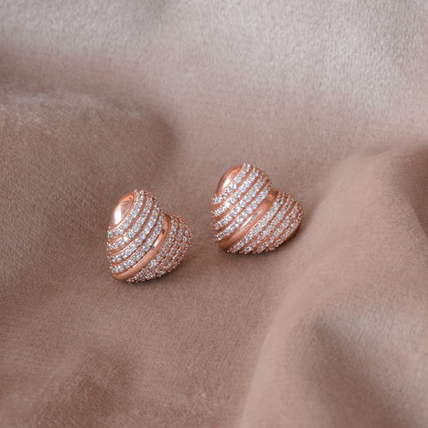 Wrapped Heart Studs