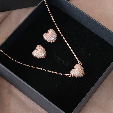 Wrapped Heart Set- 925 Sterling Silver