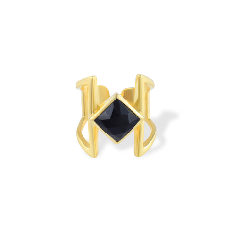 Rhomb Ring- 18K Gold Plated Brass