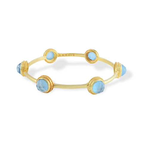 Solis Stackable Bangle- 18K Gold Plated Brass